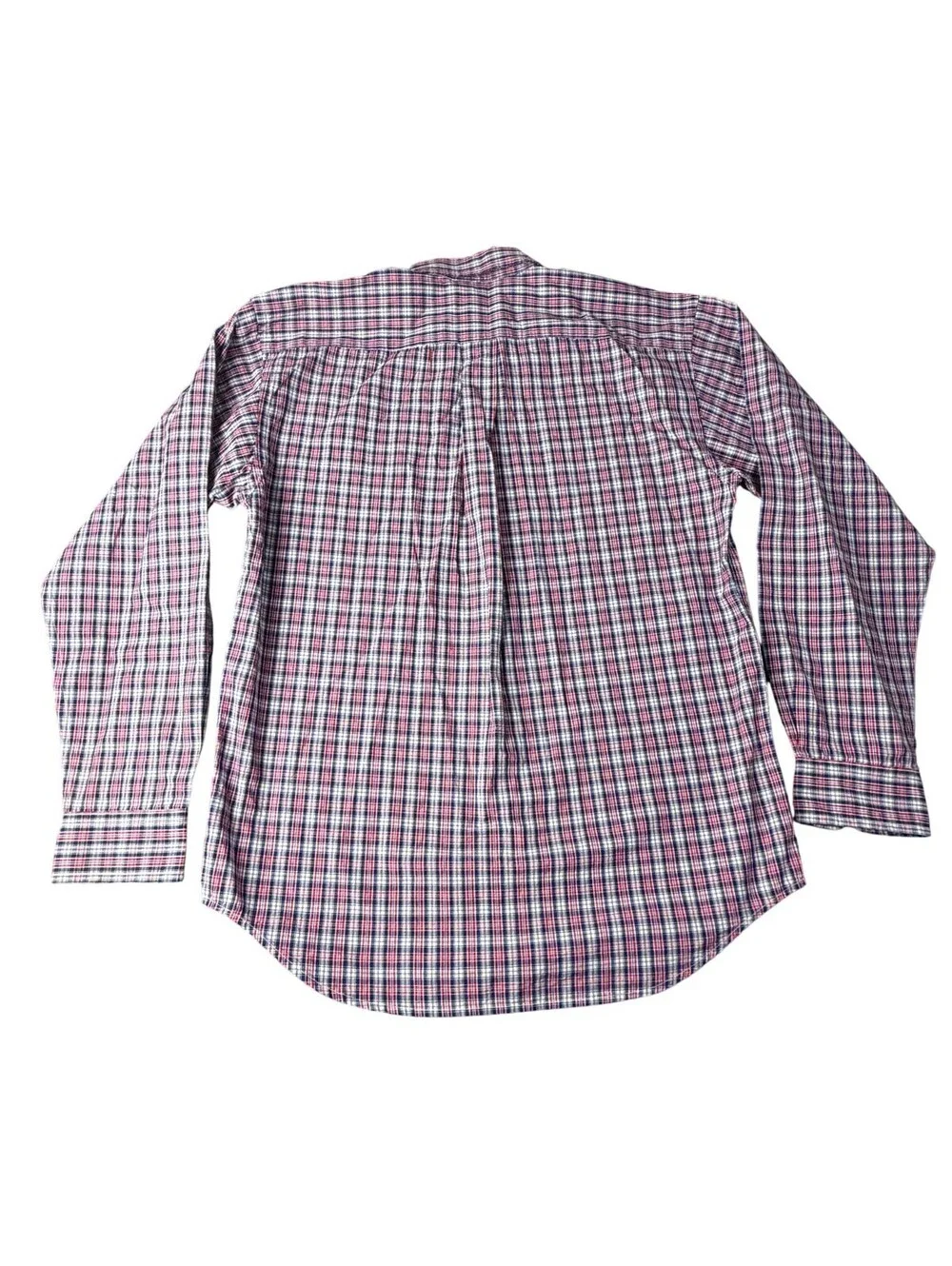 Ralph Lauren Boys L 16/18 Plaid Button-Up Shirt Long Sleeve Cotton Pony
